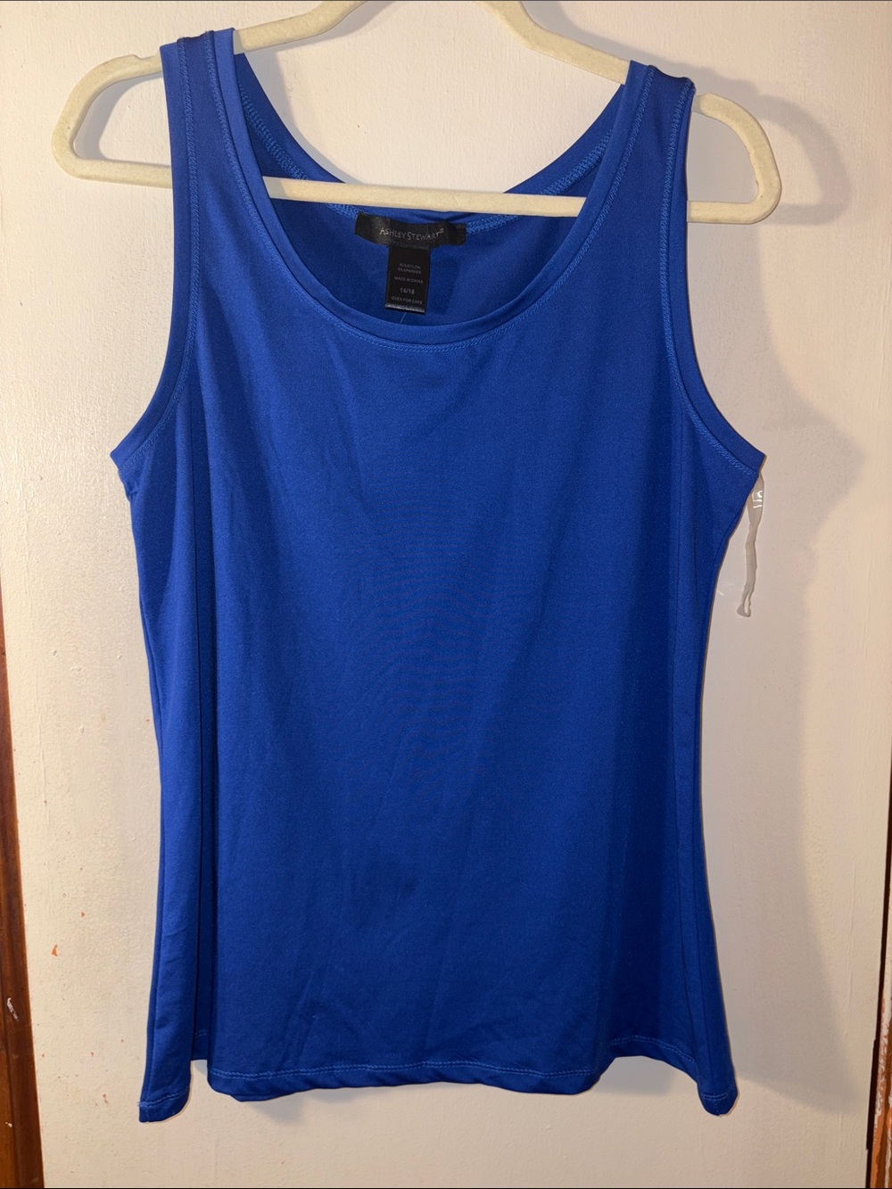 *4 for $25 SALE* Ashley Stewart Blue Scoop Neck Tank Top